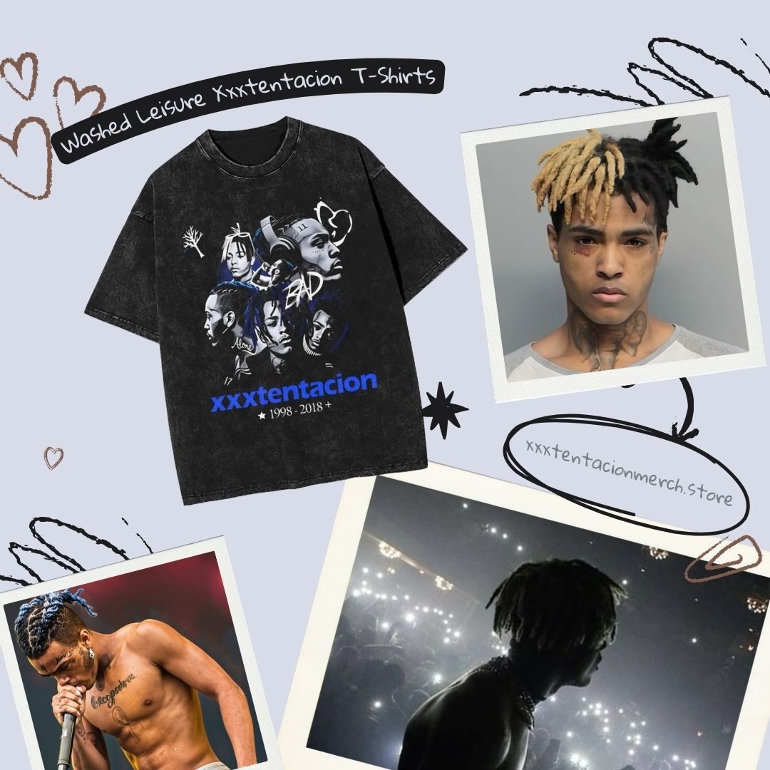 Washed Leisure PTTT2107  Xxxtentacion T-Shirts